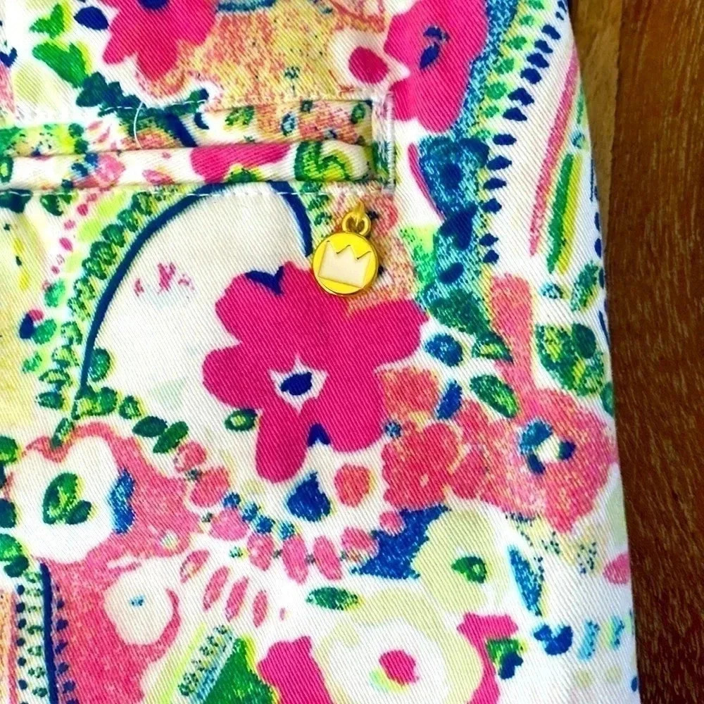Crown & Ivy Kids SZ 16 Paisley Shorts - Picture 5 of 5
